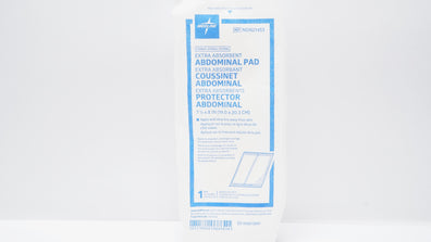 Medline NON21453 Extra Absorbent Abdominal Pad 7-1/2inch x 8inch